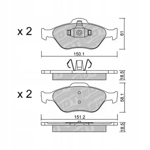 GALFER/SDT 2182000 klocki hamulcowe Oferta