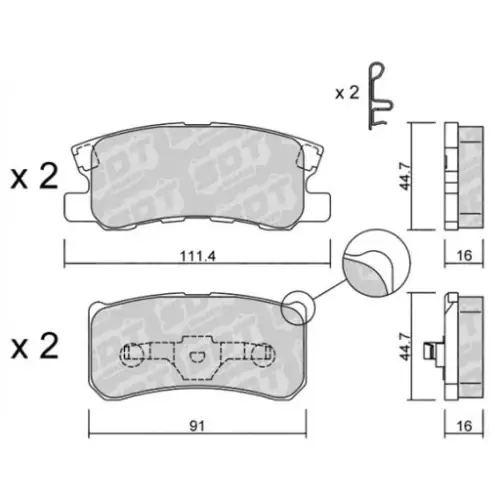 GALFER/SDT 2189001 klocki hamulcowe Oferta limitowana