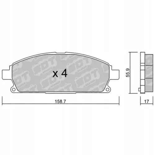 Oferta limitowana GALFER/SDT 2189300 klocki hamulcowe