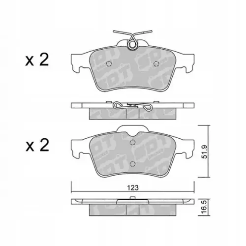 GALFER/SDT 2189801 klocki hamulcowe Szybka dostawa