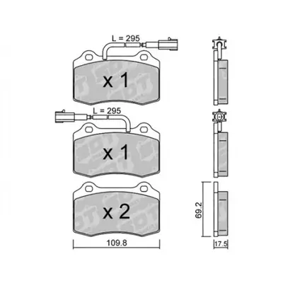 GALFER/SDT 2190501 klocki hamulcowe Szybka dostawa