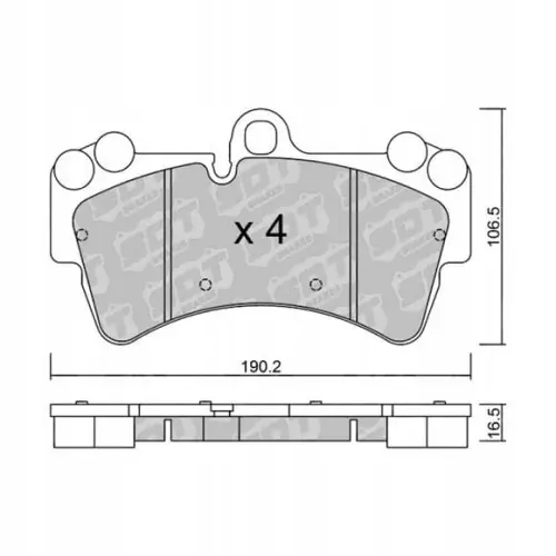 GALFER/SDT 2194100 klocki hamulcowe Tani