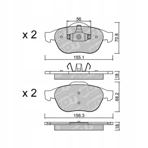 GALFER/SDT 2195301 klocki hamulcowe Rabat