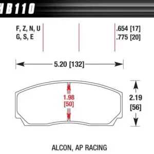 HB110G.654 HAWK Performance DTC-60 Klocki hamulcowe (kpl.) Najlepsza cena