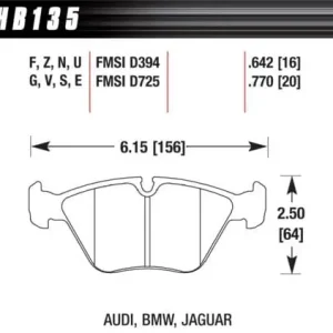 Zwrot pieniędzy HB135S.760 HAWK Performance HT-10 Klocki hamulcowe