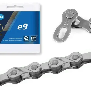 Popularny Łańcuch KMC e9 EPT antykorozyjny, 136 ogniw, 6,6mm, 9-rzędowy