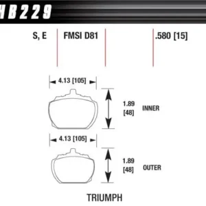 HB229S.580 HAWK Performance HT-10 Klocki hamulcowe Najlepsza cena