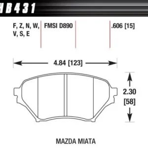 Wyprzedaż HB431W.606 HAWK Performance DTC-30 Klocki hamulcowe