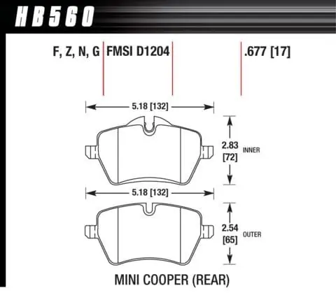 HB560G.677 HAWK Performance DTC-60 Klocki hamulcowe Wyprzedaż