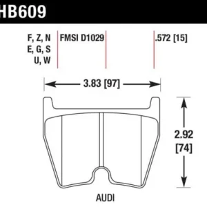 Niska cena HB609B.572 HAWK Performance HPS 5.0 Klocki hamulcowe