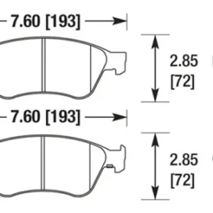 Nowość HB687F.750 HAWK Performance HPS Klocki hamulcowe