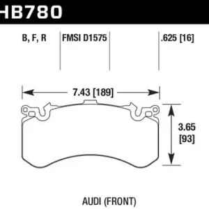 HB780B.625 HAWK Performance HPS 5.0 Klocki hamulcowe Zwrot pieniędzy