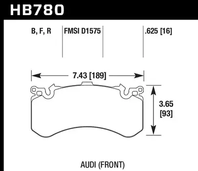 HB780B.625 HAWK Performance HPS 5.0 Klocki hamulcowe Zwrot pieniędzy