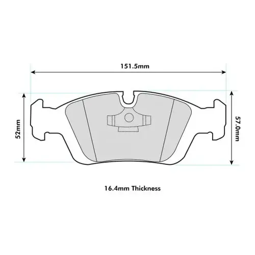 Najlepsza cena Klocki hamulcowe przednie PBS Prorace 8001PR BMW E36 / E46