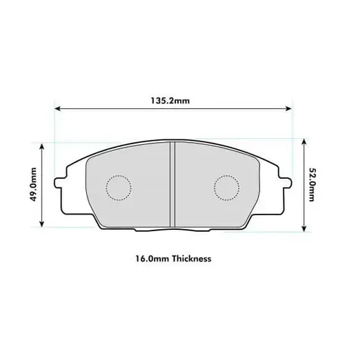 Klocki hamulcowe przednie PBS Prorace 991PR Honda Civic EP3 / S2000 Ekspresowa dostawa