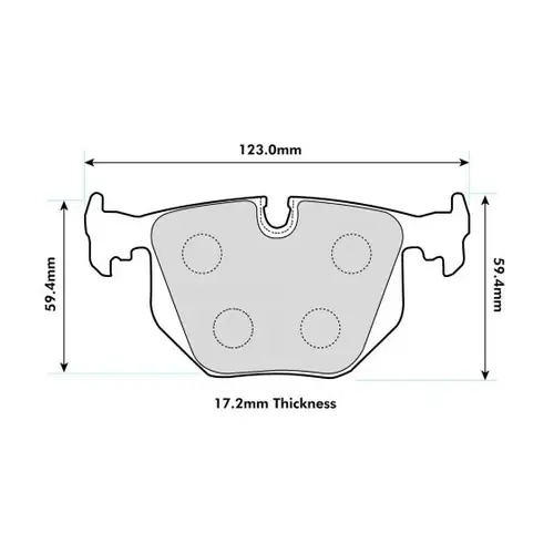 Klocki hamulcowe tylne PBS Prorace 8422PR BMW E46 330 / M3 Szybka dostawa