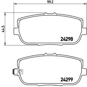 Popularny MAZDA MX-5 NC / ND / Fiat 124 Spider Klocki hamulcowe tylne PBS Prorace 8614PR