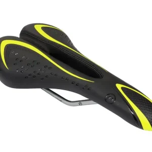 Siodełko Accent Veno męskie, czarno-żółte fluo Wyprzedaż
