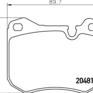 Autentyczny MDB1132 F3R 18.70MINTEX KLOCKI HAMULCOWE