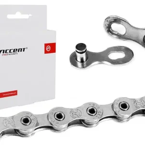 Łańcuch Accent AC-992 PRO 9-rzędowy srebrny drążone piny Szybka dostawa