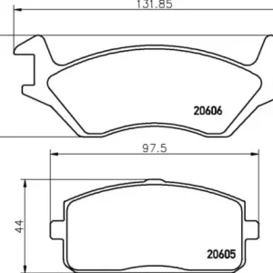 Zwrot pieniędzy MDB1145 M1155 MINTEX KLOCKI HAMULCOWE