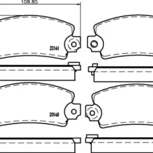 Ostatnia szansa MDB1151 M1144 MINTEX KLOCKI HAMULCOWE
