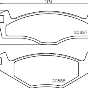 Tani MDB1169 M1144 MINTEX KLOCKI HAMULCOWE