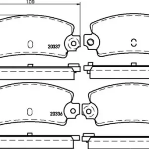MDB1065 M1166 MINTEX KLOCKI HAMULCOWE Wysoka jakość