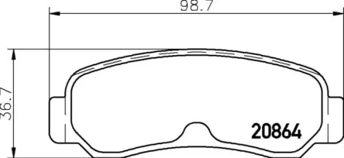 MDB1198 M1155 MINTEX KLOCKI HAMULCOWE Szybka dostawa
