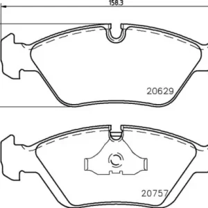 MDB1230 F3R 20.00 MINTEX KLOCKI HAMULCOWE Autentyczny