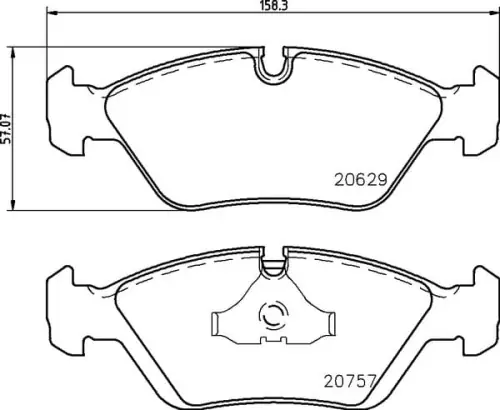 MDB1230 M1155 MINTEX KLOCKI HAMULCOWE Wyprzedaż