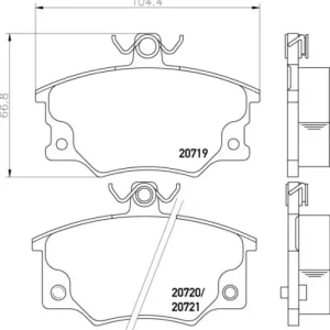 Oferta MDB1257 M1144 MINTEX KLOCKI HAMULCOWE