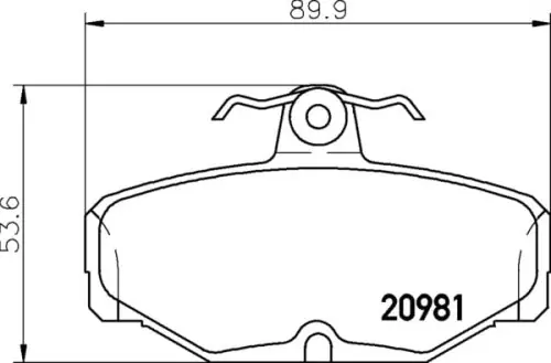 MDB1287 F6R 13.75 MINTEX KLOCKI HAMULCOWE Popularny