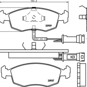 MDB1236 M1144 MINTEX KLOCKI HAMULCOWE Ekspresowa dostawa