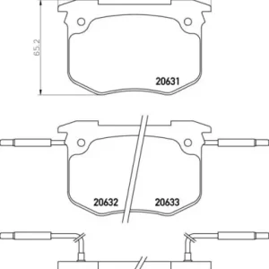 Wysoka jakość MDB1315 M1155 MINTEX KLOCKI HAMULCOWE