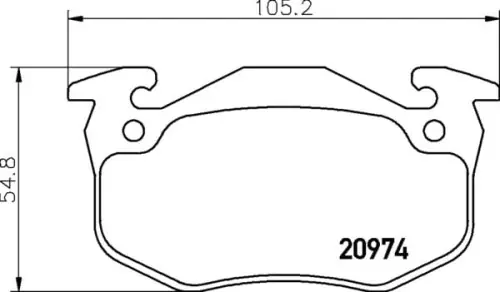 Autentyczny MDB1339 M1166 MINTEX KLOCKI HAMULCOWE