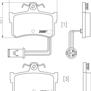 Oferta limitowana MDB1343 M1155 MINTEX KLOCKI HAMULCOWE