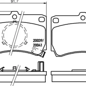 Popularny MDB1348 M1155 MINTEX KLOCKI HAMULCOWE