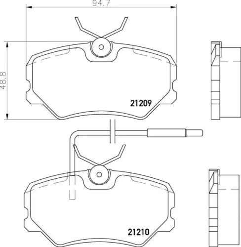 MDB1376 M1144 MINTEX KLOCKI HAMULCOWE Ekspresowa dostawa