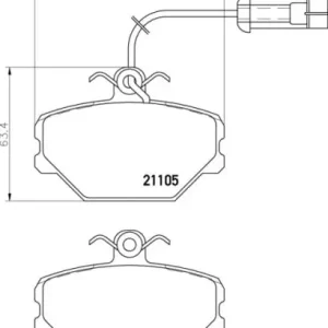 Tani MDB1384 M1144 MINTEX KLOCKI HAMULCOWE