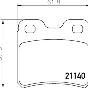 MDB1385 M1155 MINTEX KLOCKI HAMULCOWE Zwrot pieniędzy