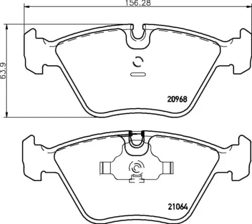 Oryginalny MDB1400 F4R 15.00 MINTEX KLOCKI HAMULCOWE