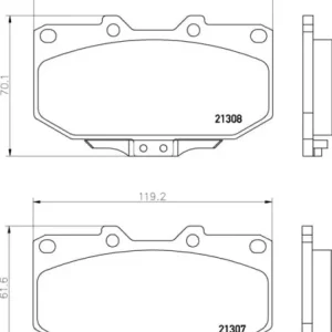 Szybka dostawa MDB1416 M1166 MINTEX KLOCKI HAMULCOWE