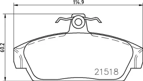 Szybka dostawa MDB1419 M1144 MINTEX KLOCKI HAMULCOWE