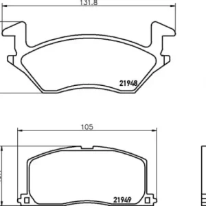 MDB1504 M1166 MINTEX KLOCKI HAMULCOWE Ekspresowa dostawa