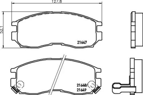 Bezpieczna płatność MDB1509 M1166 MINTEX KLOCKI HAMULCOWE