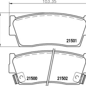 Rabat MDB1464 M1144 MINTEX KLOCKI HAMULCOWE