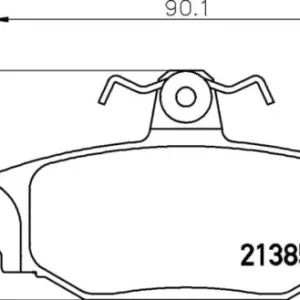 Oryginalny MDB1467 M1166FF MINTEX KLOCKI HAMULCOWE