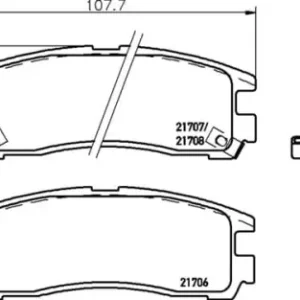 Nowość MDB1481 M1144 MINTEX KLOCKI HAMULCOWE