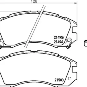 MDB1496 M1144 MINTEX KLOCKI HAMULCOWE Popularny